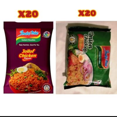 Indomie Noodles Mix And Match  Box of 40x70g Packs (Jollof And Onion Flavour)